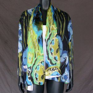 St. John SoCa / Abstract Floral Design Jacket / L